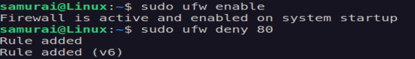 Firewall Block